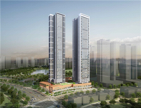 전주 '에코시티 주상복합 사업' 투시도. <한양 제공>